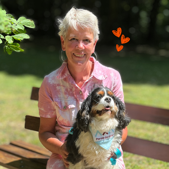 bénévole et son chien 