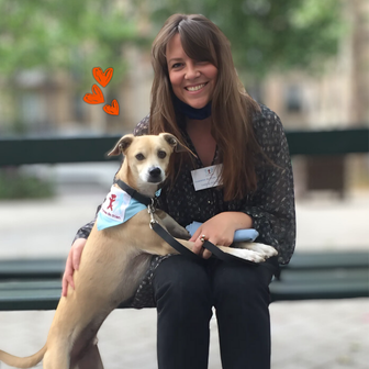 bénévole et son chien 