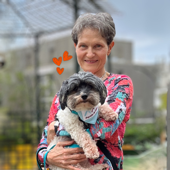 bénévole et son chien 