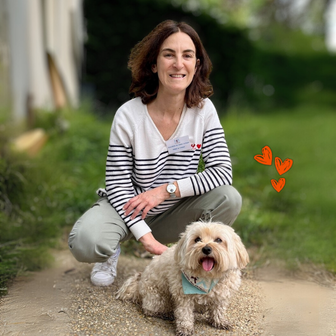 bénévole et son chien 