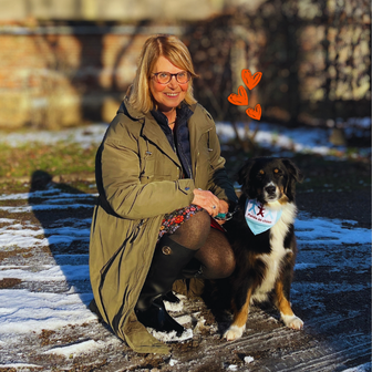 bénévole et son chien 